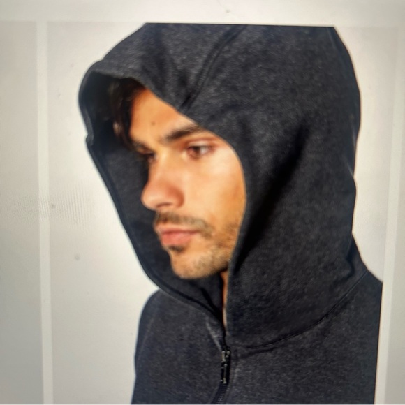 Lululemon Cross Cut Hoodie Heathered Black - Picture 8 of 12